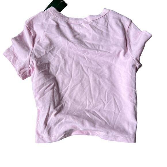 Wild Fable Women's Light Pink Short Sleeve Cropped T-Shirt - Size XXS -NWT - Picture 5 of 6